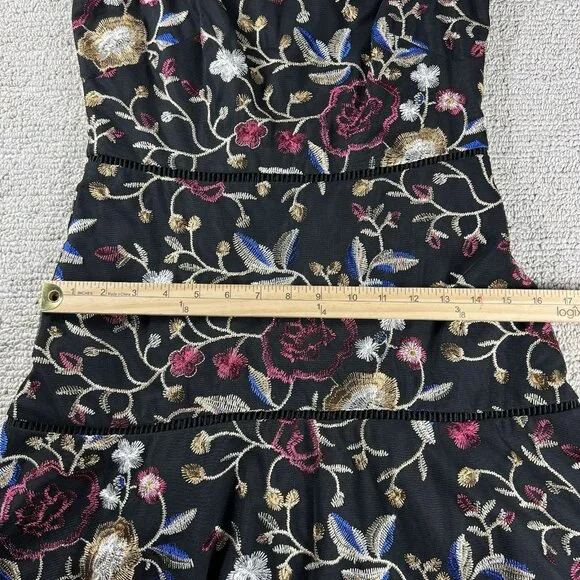 Vince Camuto Sleeveless Colorful Floral Dress Black Women’s Size 4 - Picture 6 of 16